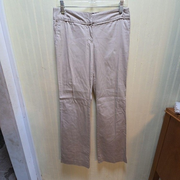 attention Pants - Attention Pants Womens 2 Beige Twill Khakis Flat Front Stretch Pockets Casual